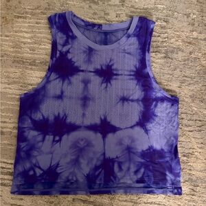 lululemon athletica Train to Be Purple Tie-Dye Tank Top